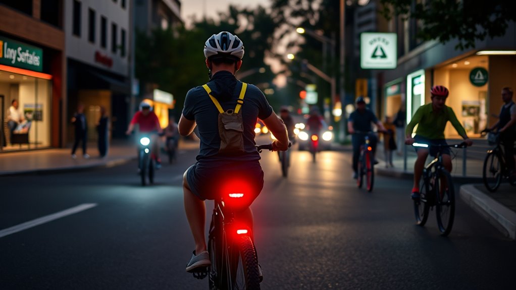 use bright reflective signaling