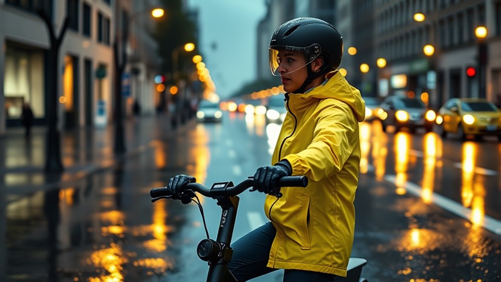 wear waterproof safety gear