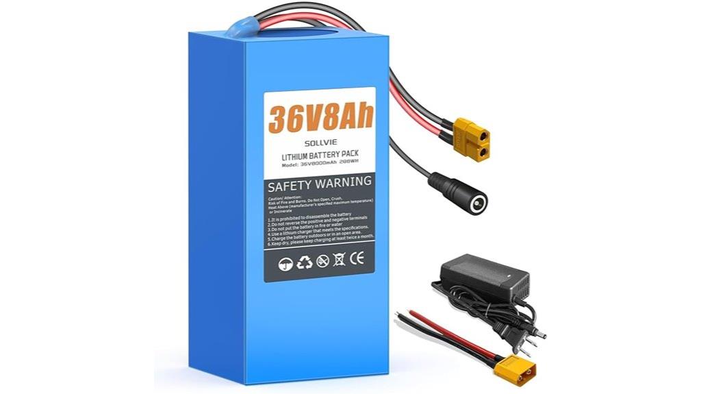 36v 8ah lithium battery
