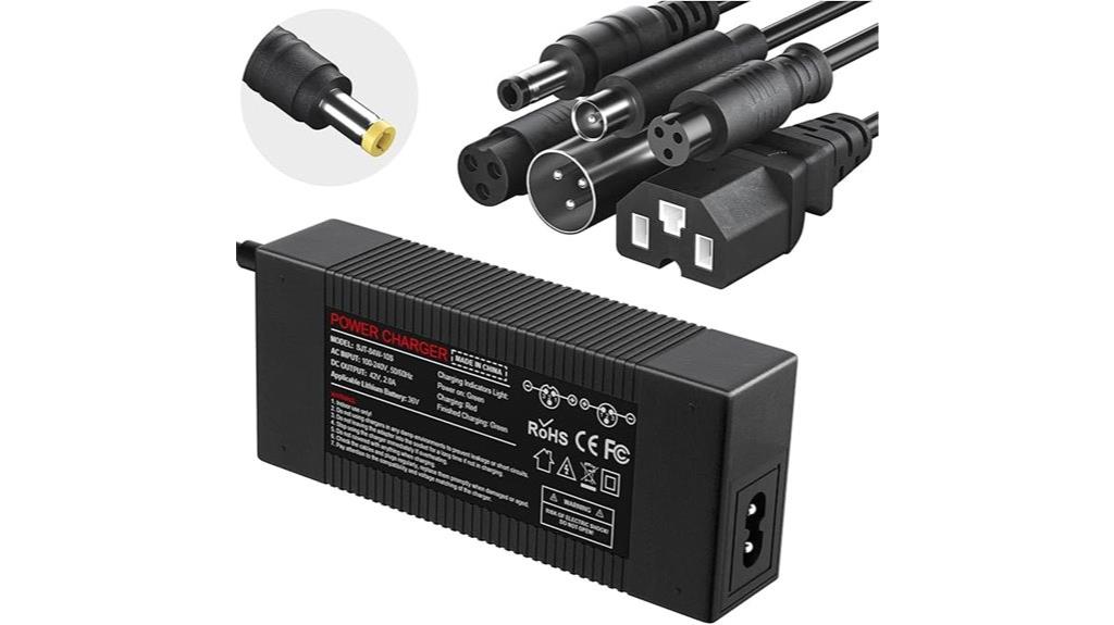 42v 2a charger with 7 plugs