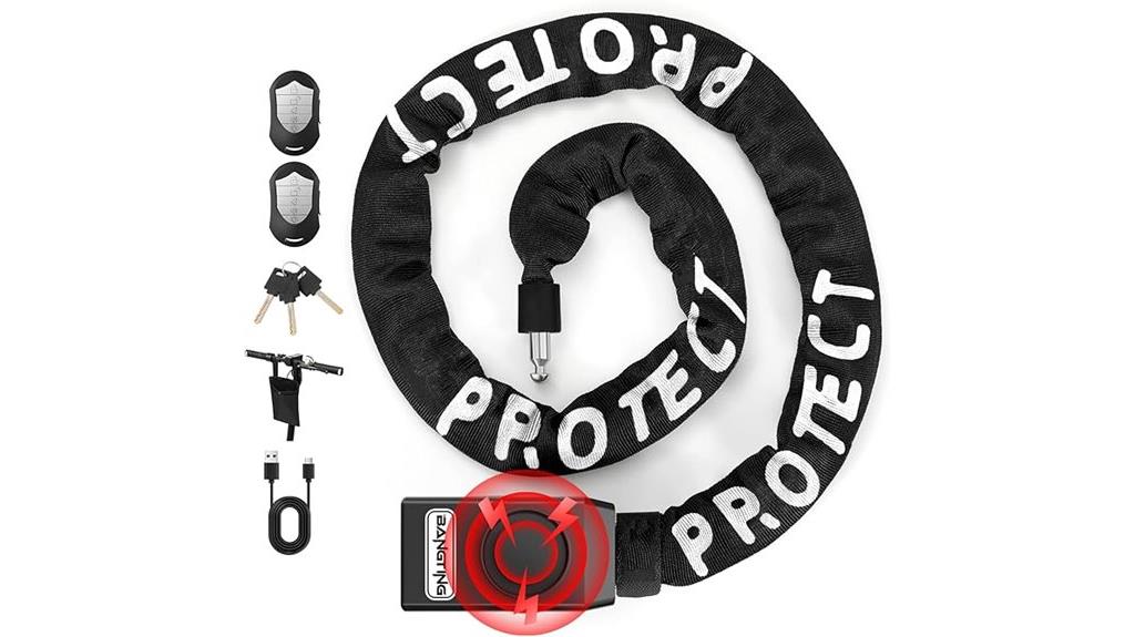 4 foot alarm bike lock