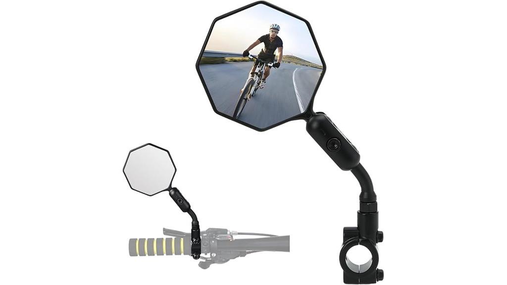 adjustable handlebar bike mirror