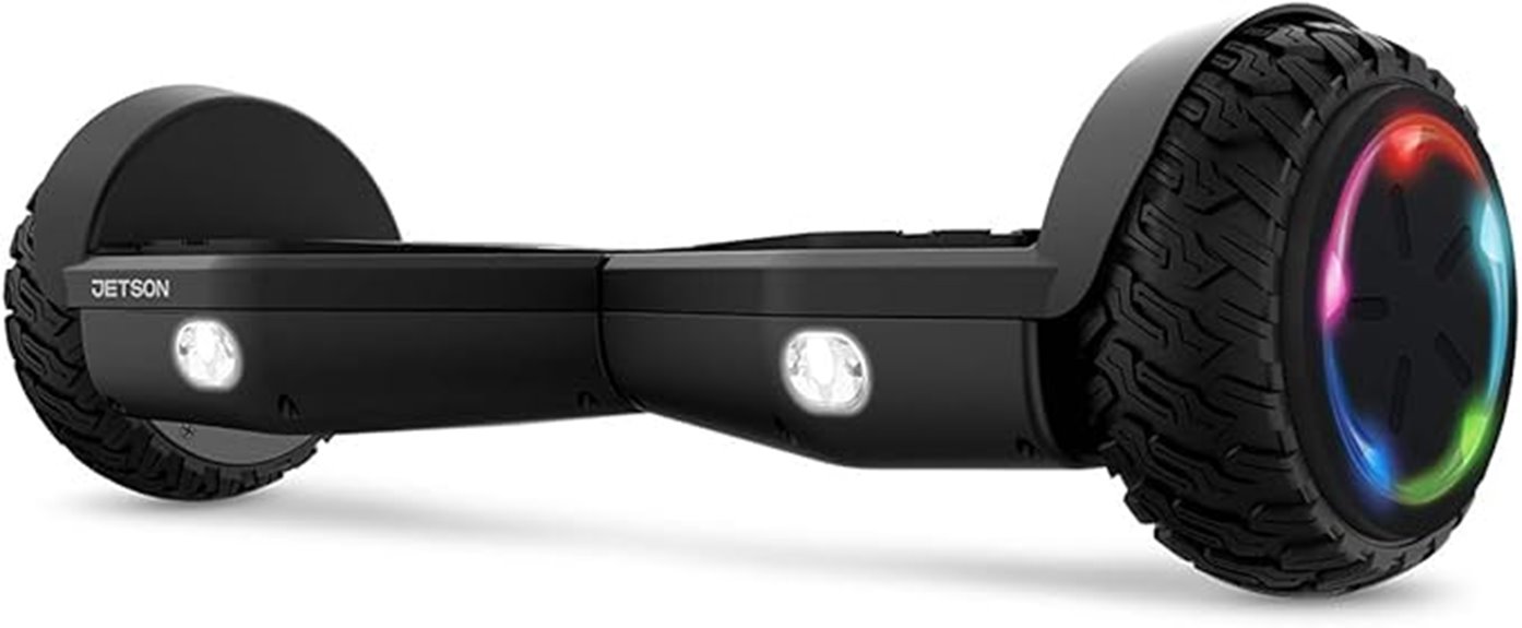 all terrain hoverboard with leds