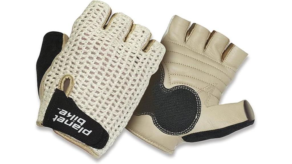 beige planet bike gloves