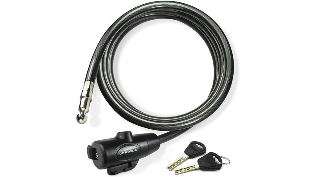 bike lock with keys