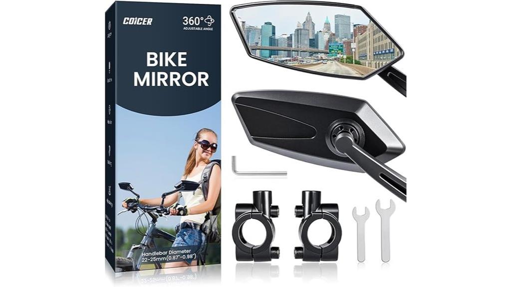 bike mirror handlebar mount