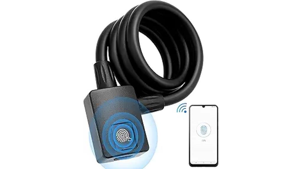 bluetooth fingerprint bike lock