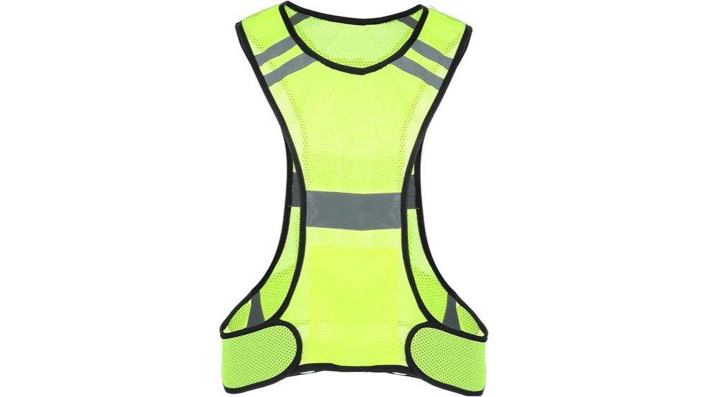 bright reflective running vest