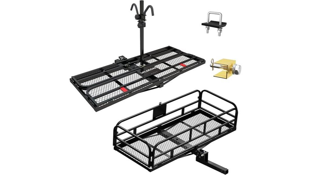 cargo carrier with bike rack