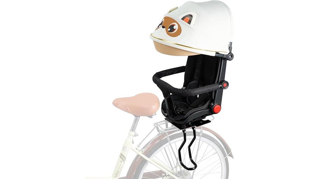 child bike seat with cover