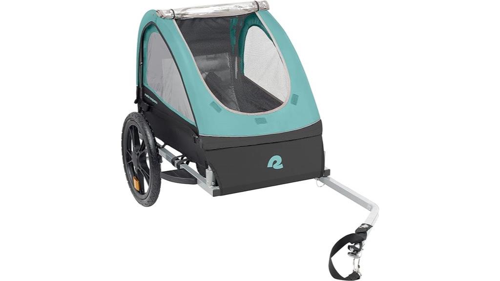 child trailer with storage