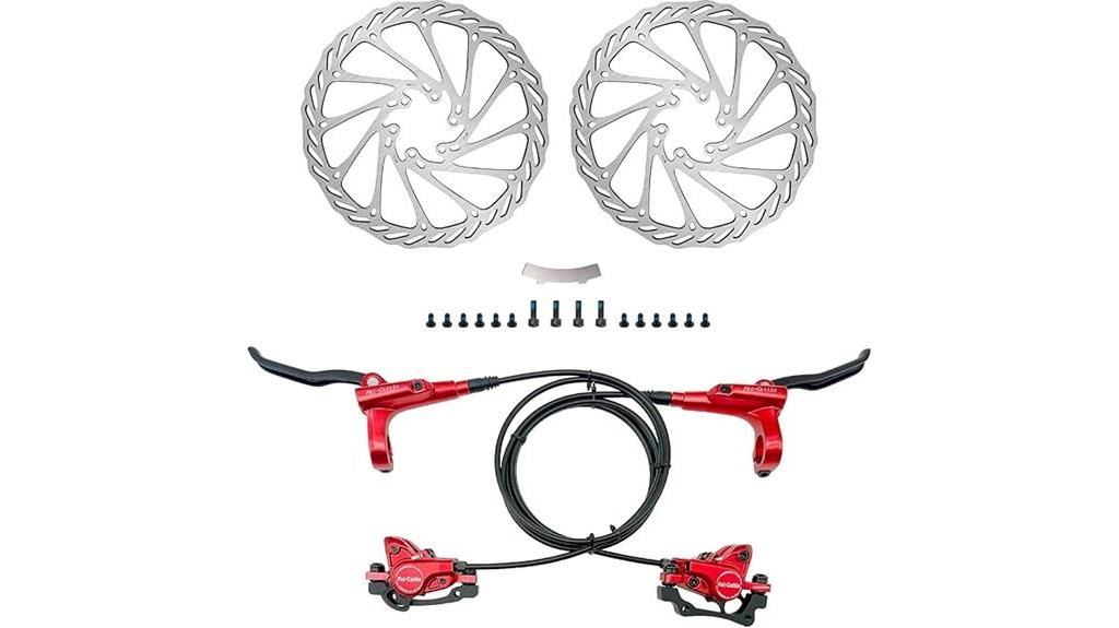 dual hydraulic disc brakes