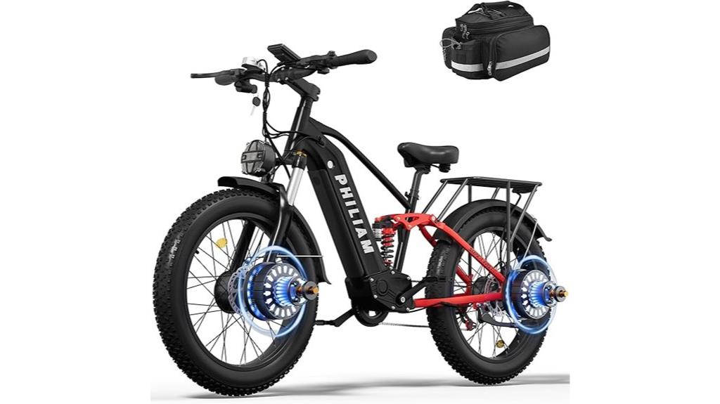 dual motor fat tire bike