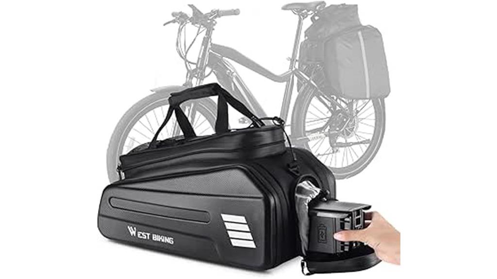 electric bicycle rear storage