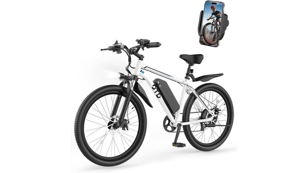 electric bike with phone holder