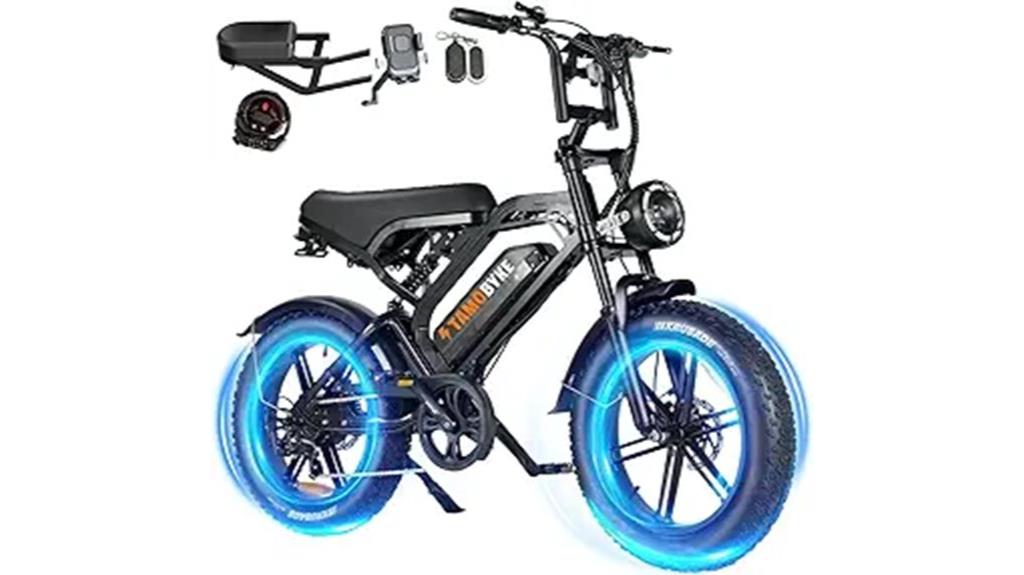 electric moped with fat tires