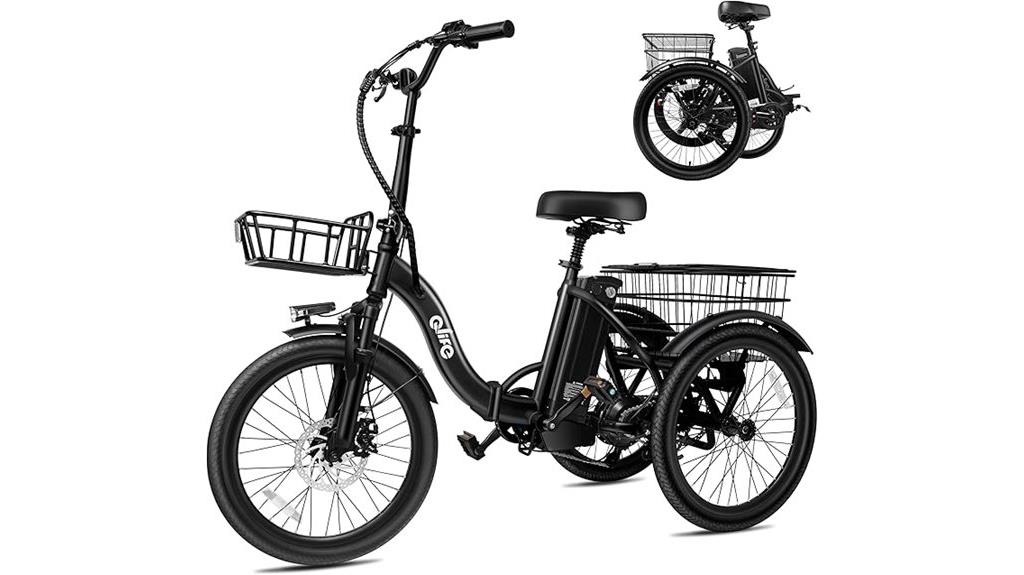electric trike with removable battery