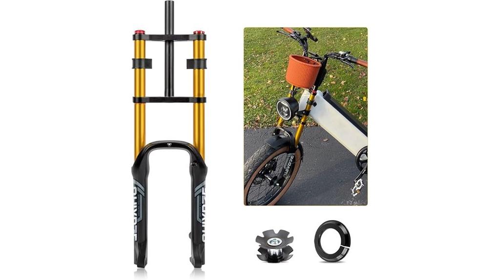 gold fat bike fork