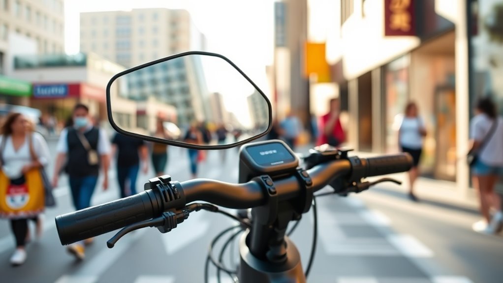 handlebar fit and visibility