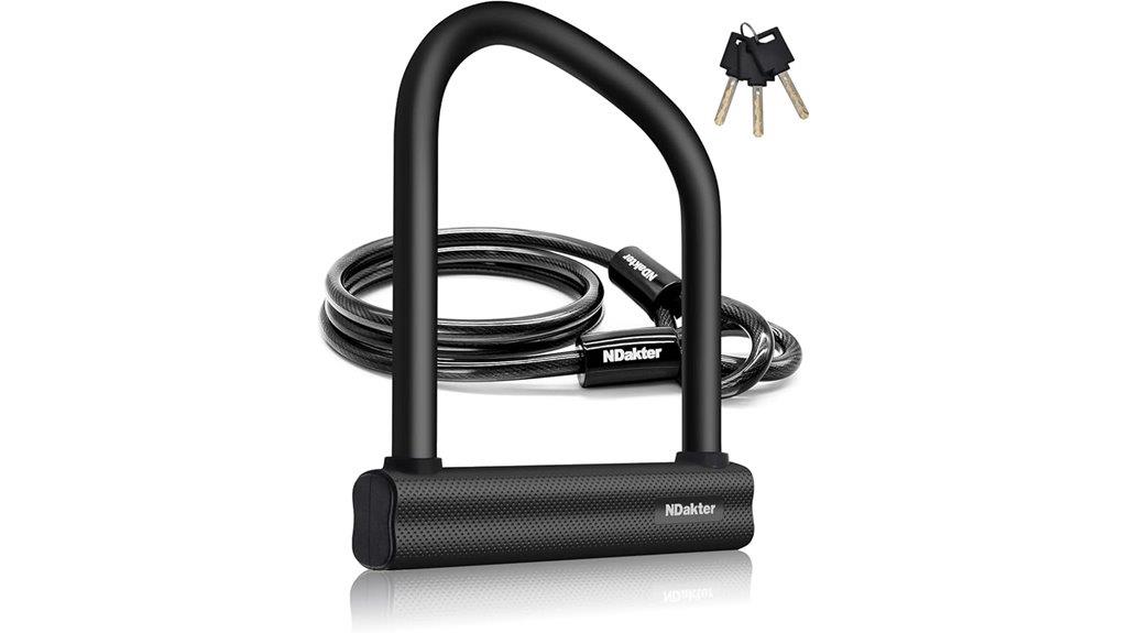 heavy duty bike lock with cable