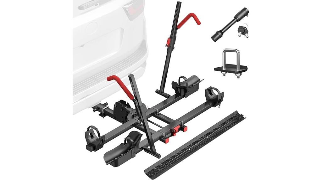 hitch mounted ebike rack