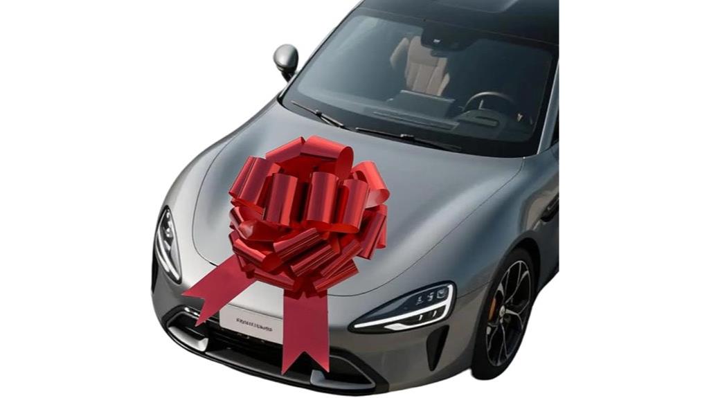 large red gift bow
