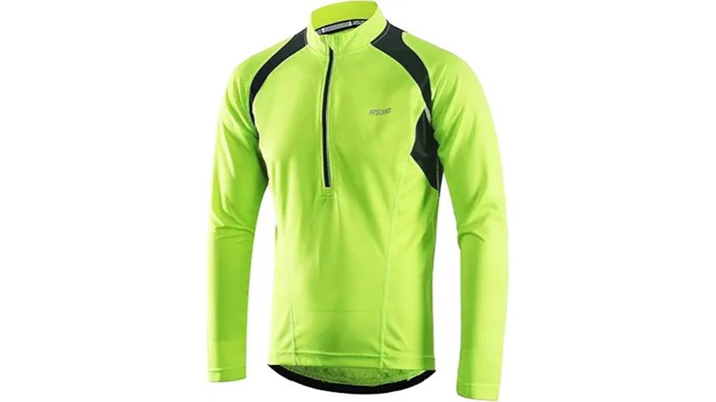 men s half zip cycling jersey
