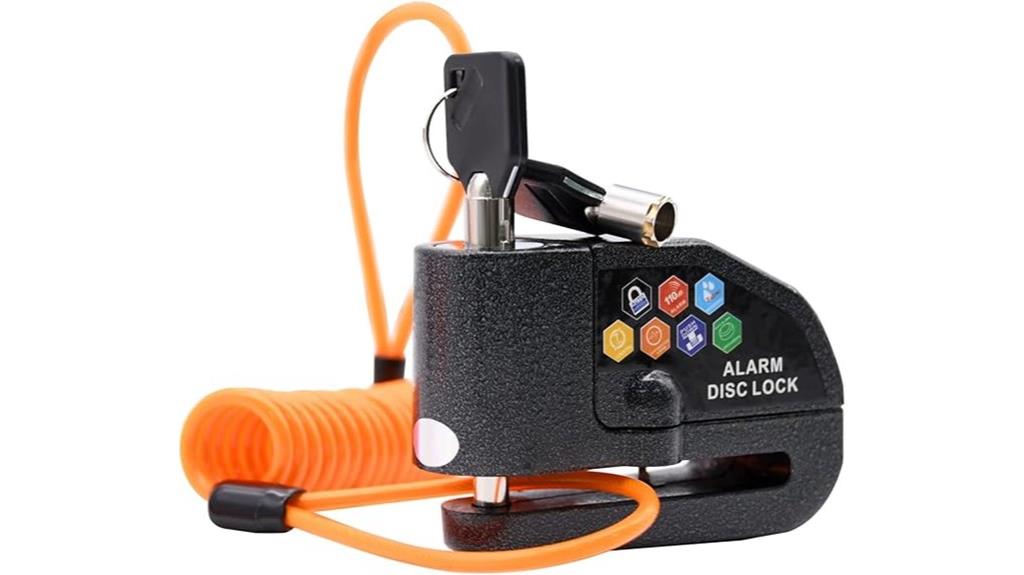 motorcycle bike alarm lock