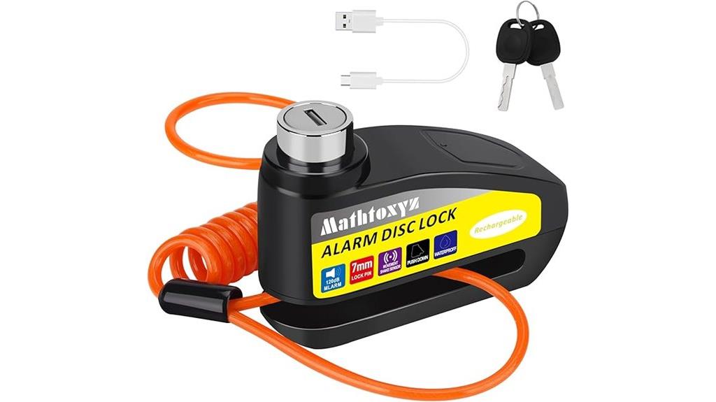 motorcycle security with alarm