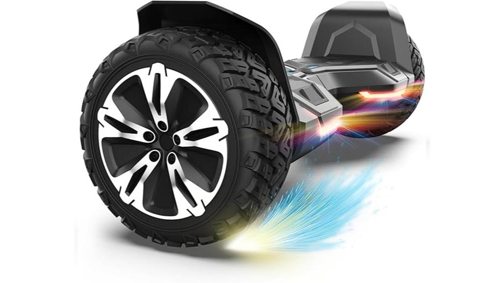 off road hoverboard with bluetooth