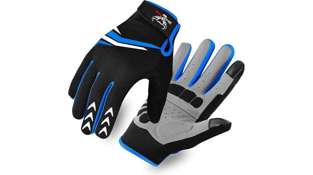 padded finger cycling gloves