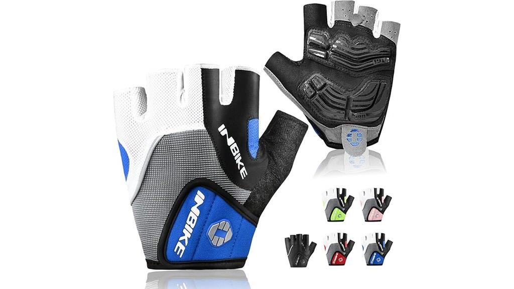 padded half finger cycling gloves