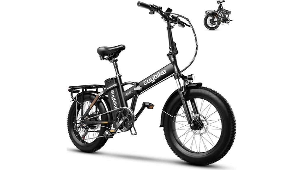powerful foldable electric bike
