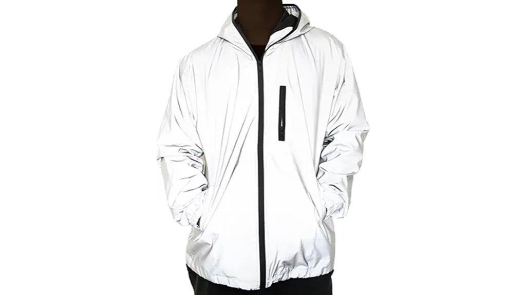 reflective hooded windbreaker