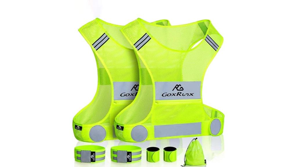 reflective running vest pack
