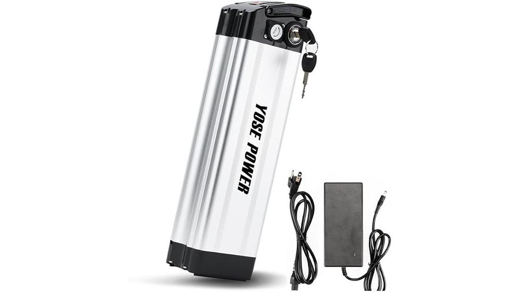 silver 36v13ah ebike battery