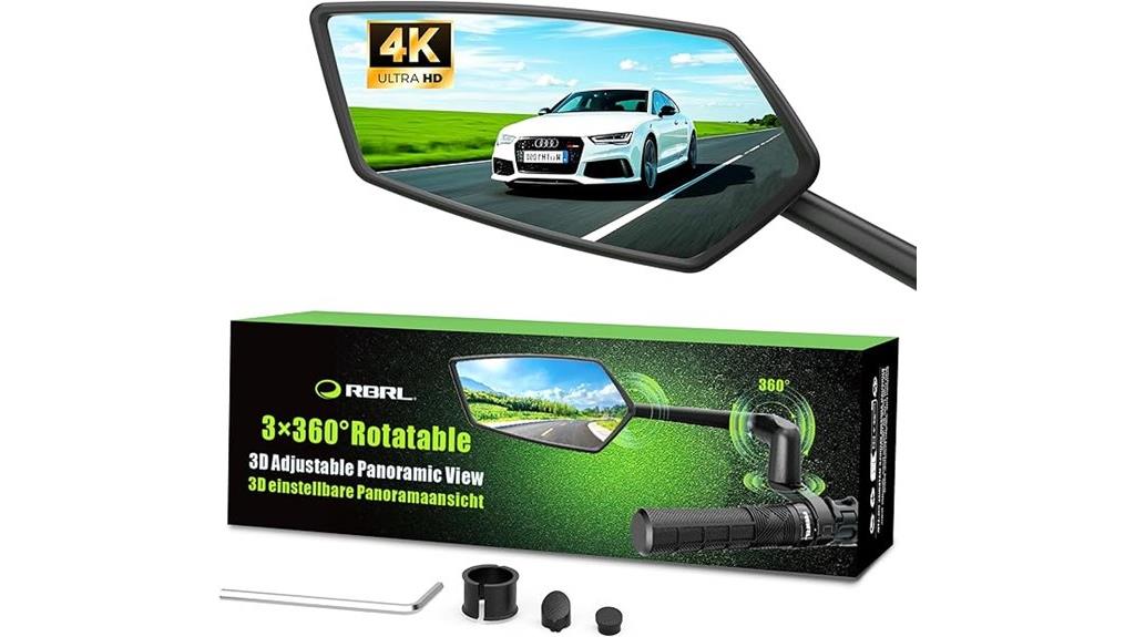 three dimensional adjustable mirror