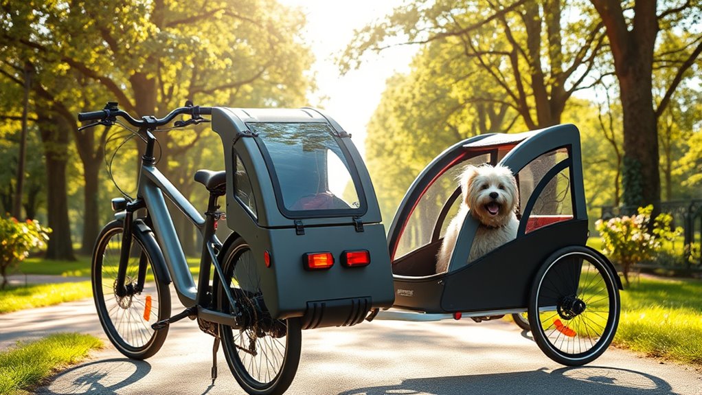 top pet friendly e bike trailers