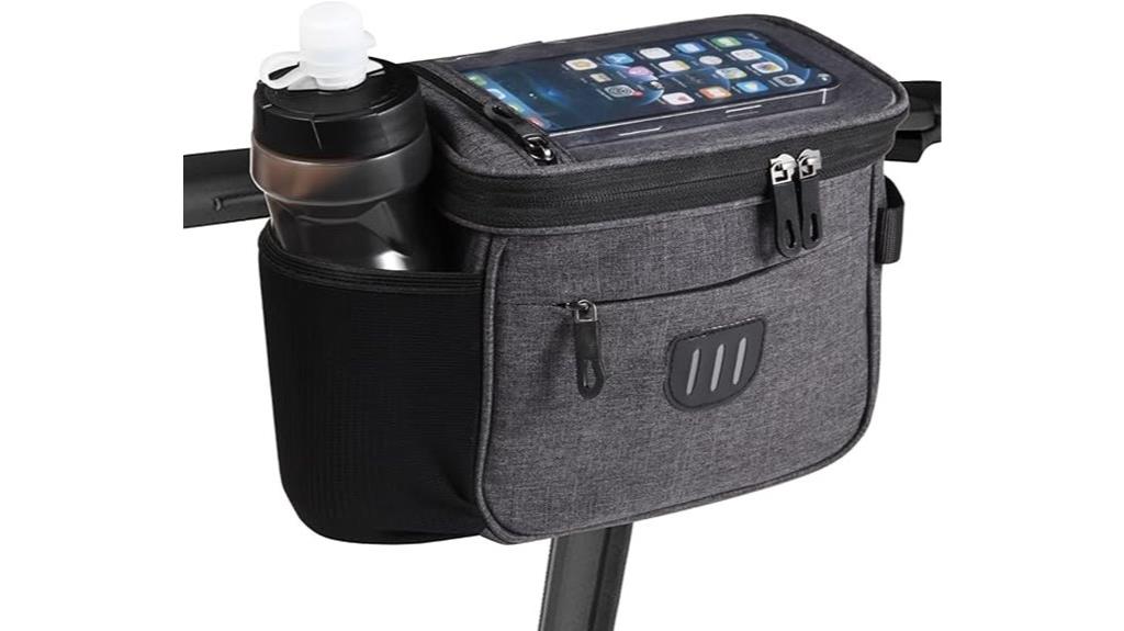 transparent bike handlebar bag