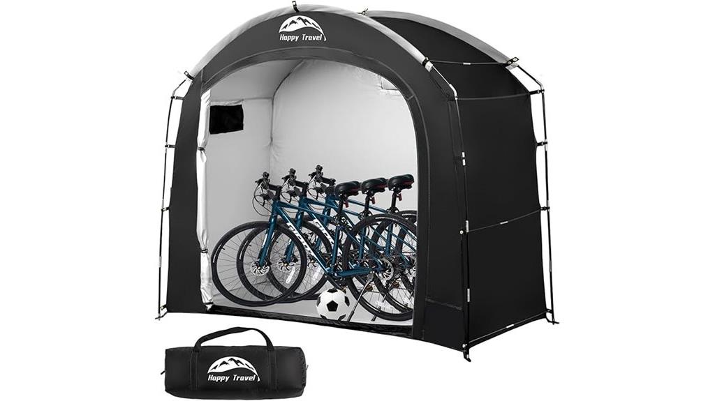 waterproof bike shed with storage