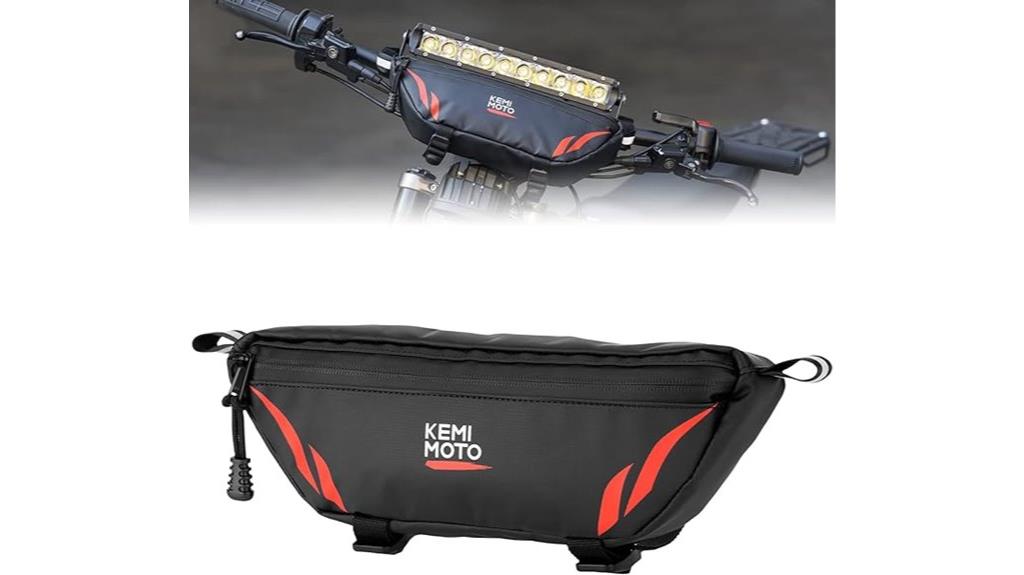 waterproof motorcycle handlebar bag