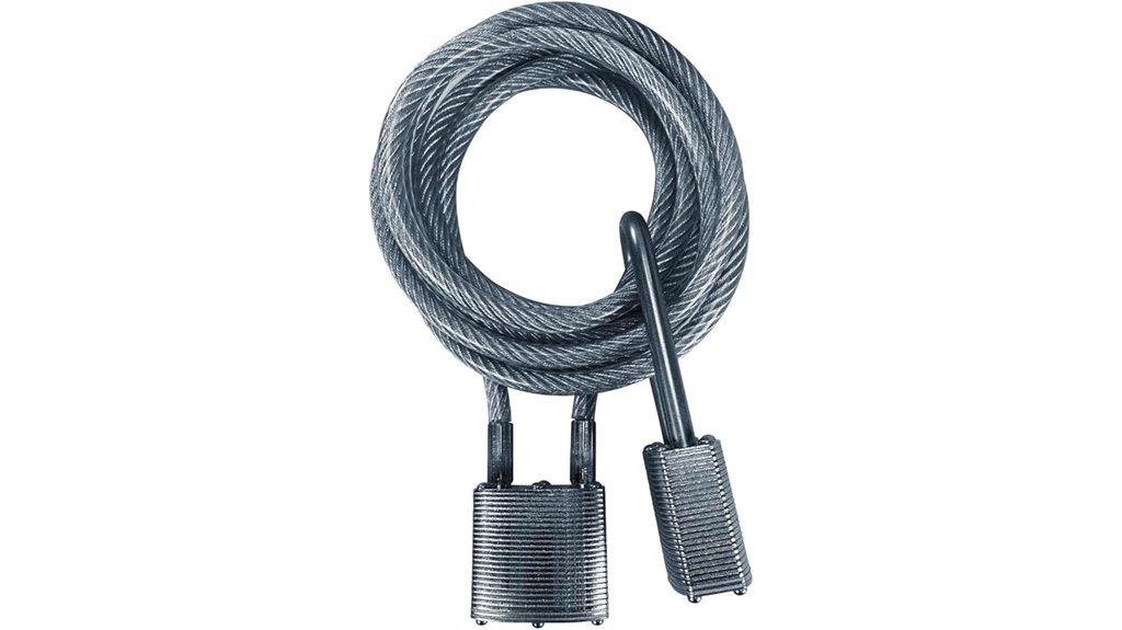 weatherproof keyed cable lock
