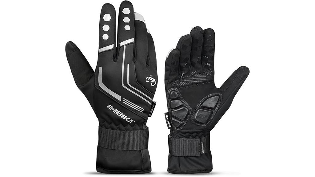 winter touchscreen cycling gloves