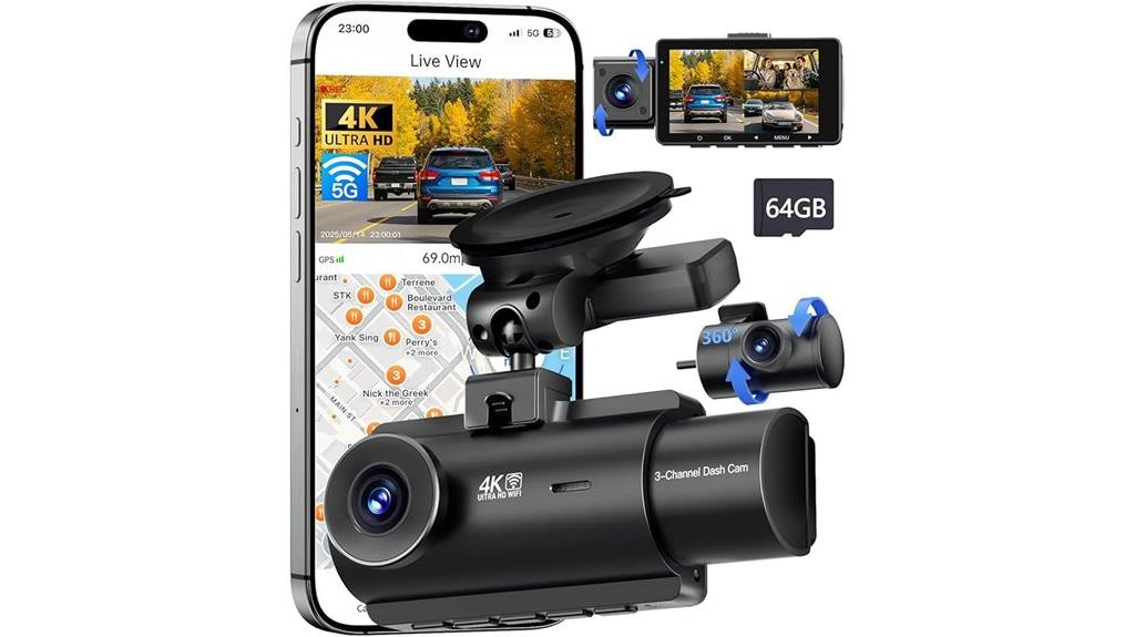 4k 5g dash cam