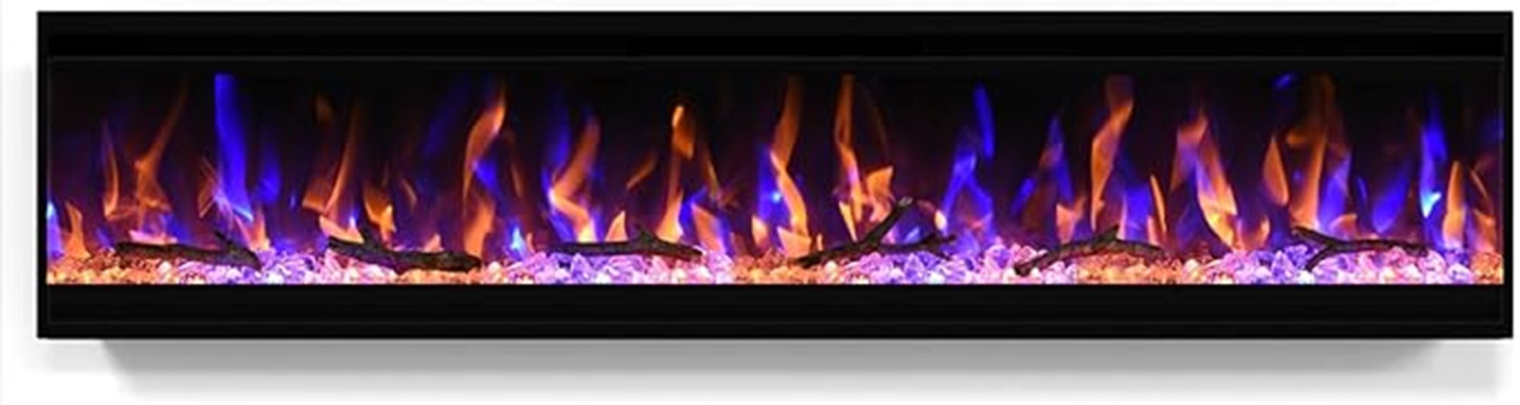 60 inch remote controlled fireplace