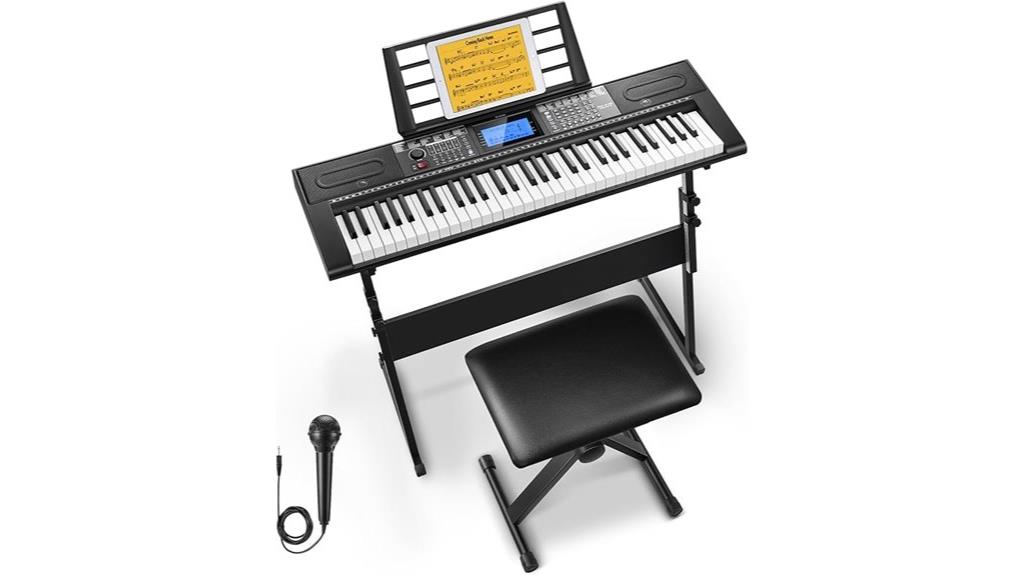 61 key electric keyboard