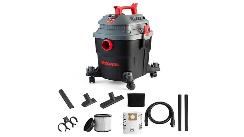 6 gallon wet dry shop vacuum