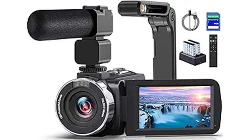 8k camcorder with accessories