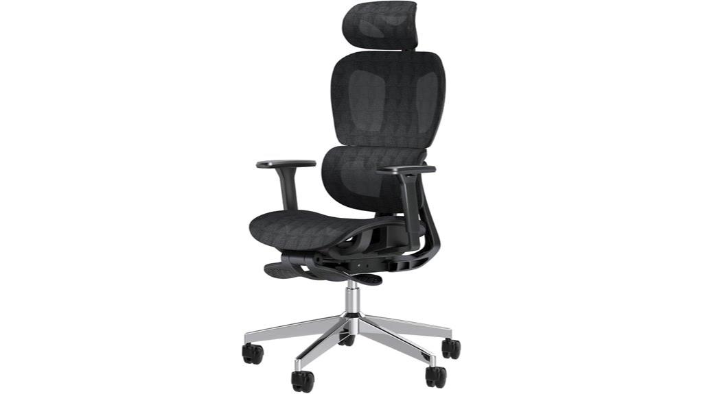 adjustable armrest office chair