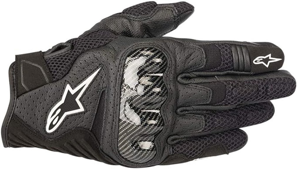 alpinestars motorcycle glove fluor xl